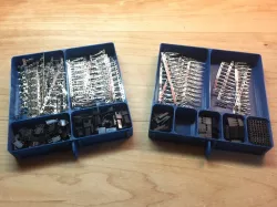 4 and 7 Compartment Drawers for Small Items Organizer 