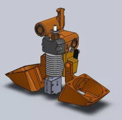 Air Cooling e3D volcano - UlTi 3D Printer
