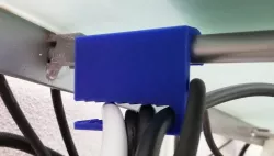 Cable management hook Ikea Moment table