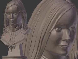 Captain Marvel Bust