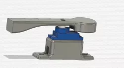 Cartesian / Prusa I3/ Anet / AM8 - Auto X-axis Level - Servo-Mount 2040 2020