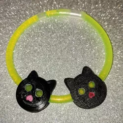 Cat charm for glow stick