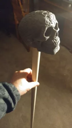 Celtic Skull Staff
