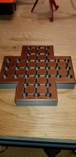 Cross Shape Peg Board Game