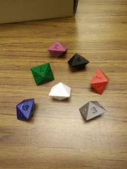 D8 Dice in Comic Sans