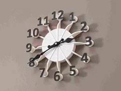 Floating Numbers Clock
