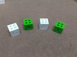 "GABI" test cube with holes