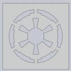 Galactic Empire Stencil Star Wars