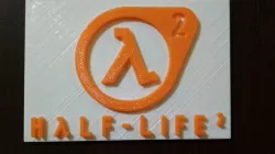 Half-Life 3D printable logo