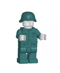 Lego Miniman german soldier WWII