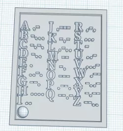 Morse code keychain