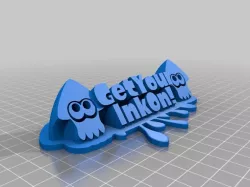 Name Plate Splatoon Squid Icon