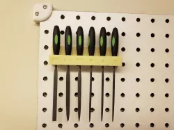 Peg Board Needle File Organizer