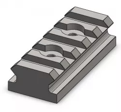 Picatinny Rail: NATO Spec with Screw Holes