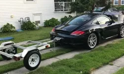 Porsche Boxter & Cayman "hidden hitch" adapter for utility trailer