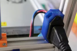 Power Socket Holder for 2020 extrusion