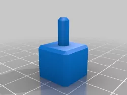Printer test cube and key