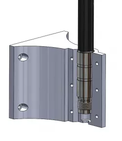 Rak glas fiber antenna wall bracket