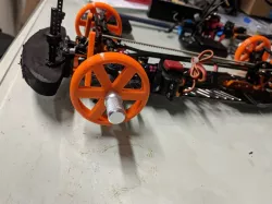 RC touring car setup wheels