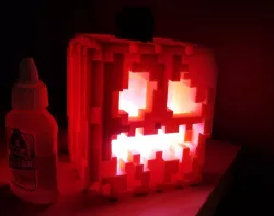 Remix (BIG version) of the Snap-Together Mini Minecraft Jack-O-Lantern