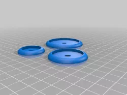 Round lip bases 30mm 40mm 50mm for Bushido