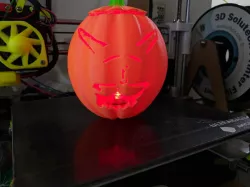 Satan(from south park) pumpkin