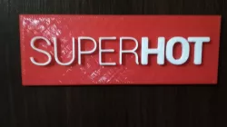 Superhot 3D printable logo
