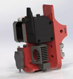 Support pour Bondtech sur MGN12 avec tete hexagonale 