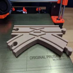 Toy Wood Train Track One Sided