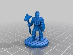 ULFBERHT the Farseeing Pathfinder Viking Blacksmith D&D DnD Barbarian Fighter