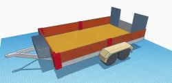 1/10th scale RC Farm Trailer