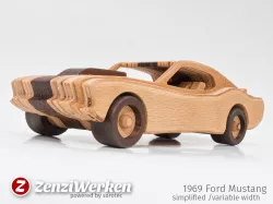 1969 Mustang simplified (variable width) cnc/laser