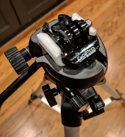 32mm tripod base with GoPro quick release 