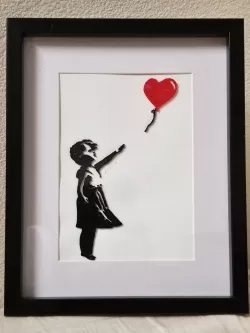 Banksy's Girl with Balloon - 3D print