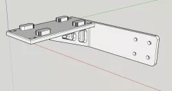 base for (Filament Spool Holder - Bearings and custom width)