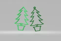 Christmas tree figures (hanging)