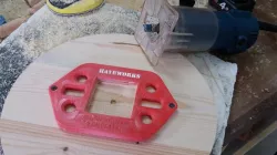 clock motor router template