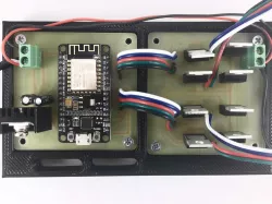 Custom WiFi LED light controller electronics case