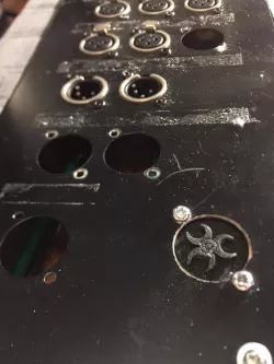 D type blanking plate for DJ/RCA/xlr plate chassis mount panels