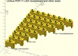 DEC PDP-11 Unibus and Qbus LED mounting receptacles