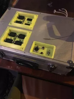 DJ starcloth, dmx and power flight case