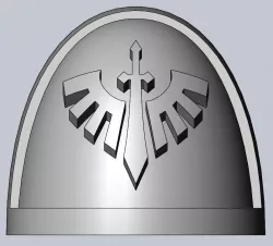 First Foundation Loyalists Space Marine Shoulder pads Warhammer 40k