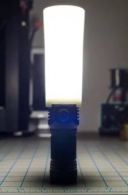 Flashlight diffuser for Emisar D4S E07 39mm bezel torch