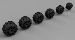 Gaslands Mud and Rocks wheels
