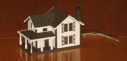 HO Scale Two Story Farmhouse