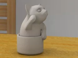 kitten in a cup