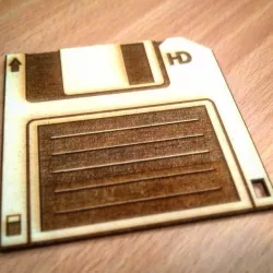 Lasercut Floppy  Disk