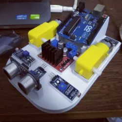 light following arduino robot / Ultrasonic robot