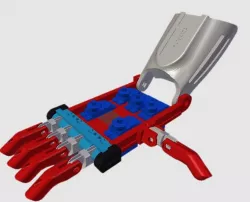 mano tipo lego con servos 9g