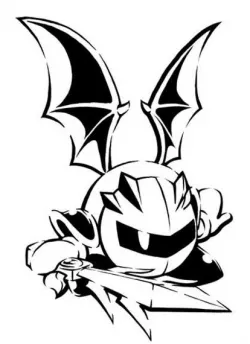 Meta Knight Stencil